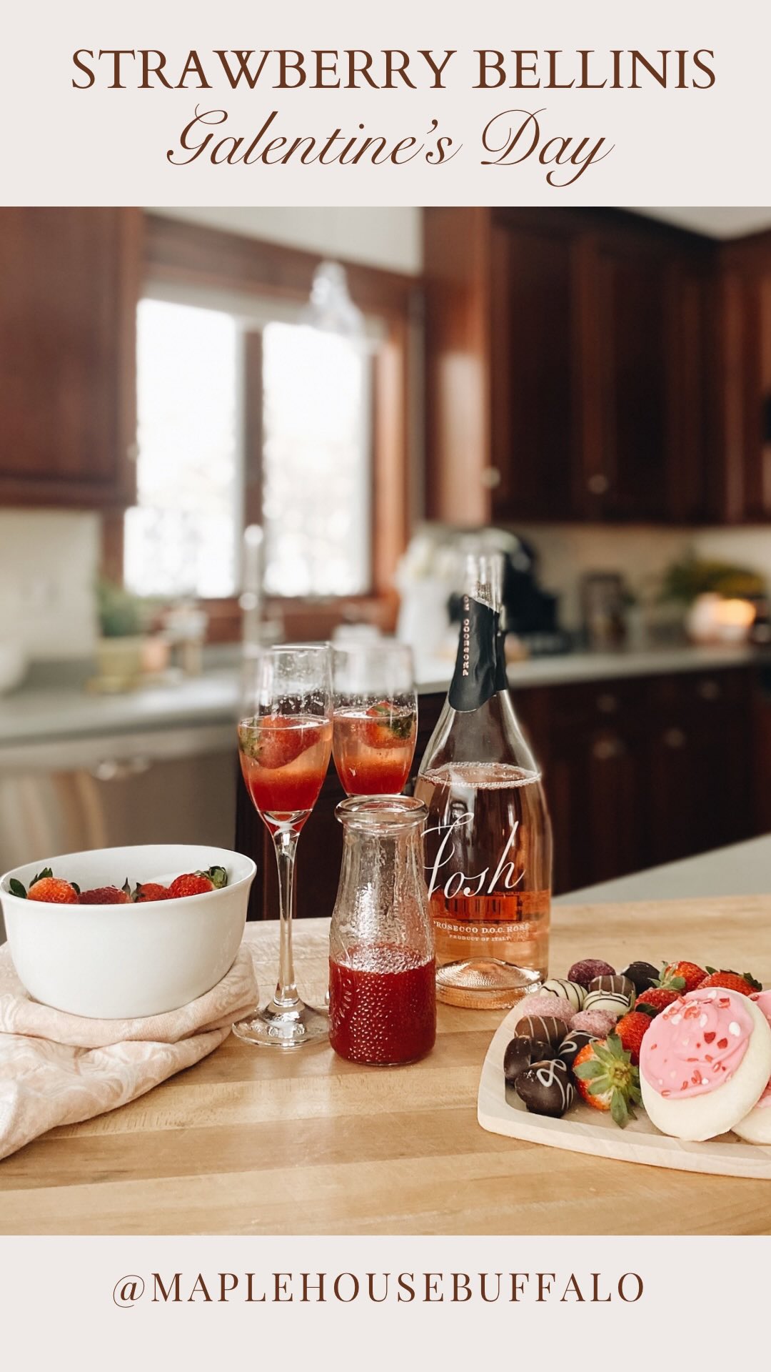 Breaking down my go-to Galentine’s Day cocktail for you this morning.🍓🍾🥂
📝Follow + Comment “RECIPE” 
🍓You can also make the recipe from start to finish simply by following along with my reel. Enjoy! 🥂