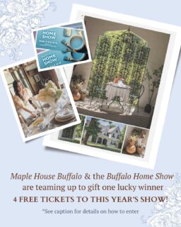 I’m teaming up with the @buffalohomeshow to gift one lucky winner 4 free tickets for next weekend’s show (March 13-15) at the Buffalo Convention Center!

✨Giveaway closed✨

✨To enter:
1. Follow @maplehousebuffalo & @buffalohomeshow 
2. Comment & tell us your favorite room/space in your home (scroll to the last photo in this post to see mine)

That’s it! Remember to share this post with your interior design loving friends - and good luck!

ALSO - the Buffalo Home Show was kind enough to provide me with a special promo code for ALL of my followers: 🏷️Use my code “MAPLE” for 50% off your ticket purchase! 

#buffalohomeshow #historicbuffalo #buffalointeriordesign #homerenovationideas #historicpreservation
