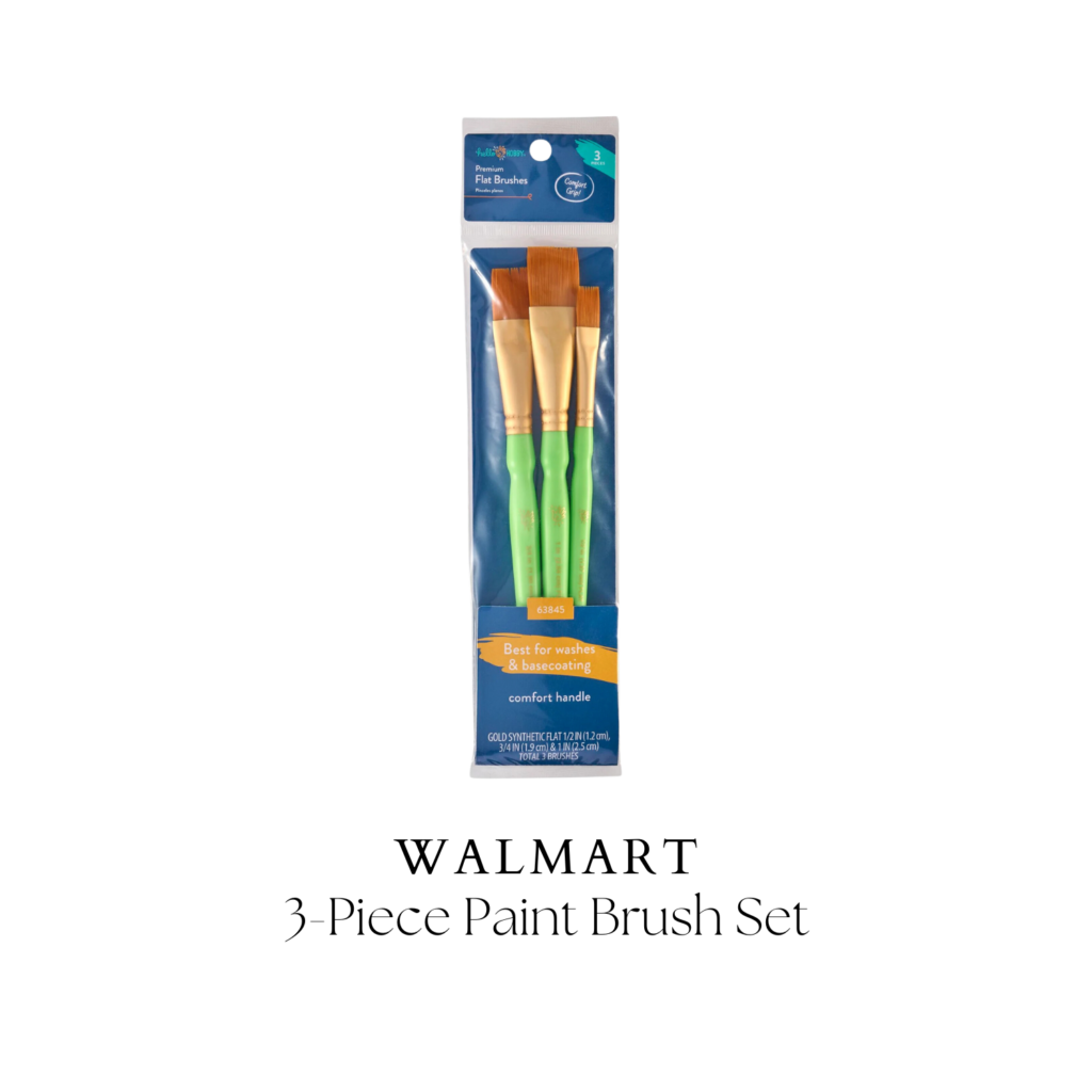 3-piece craft paint brush set, DIY home decor, affordable home