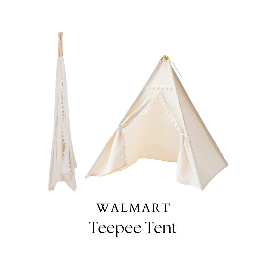 Kids' teepee tent, affordable, washable tent for indoors
